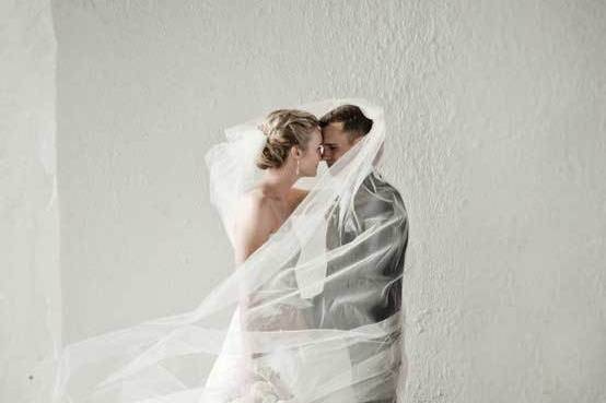 Couple in veil
