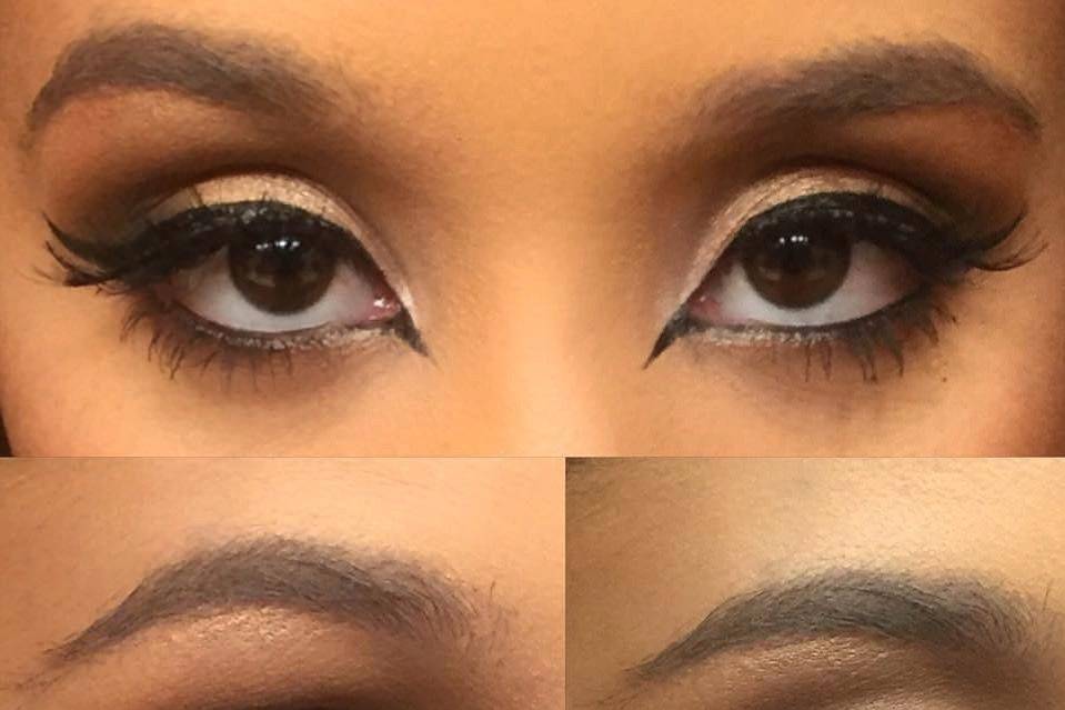 Eye makeup details