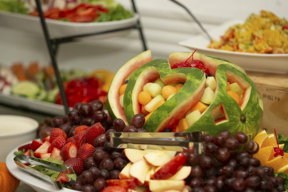 Carved Fruit Display