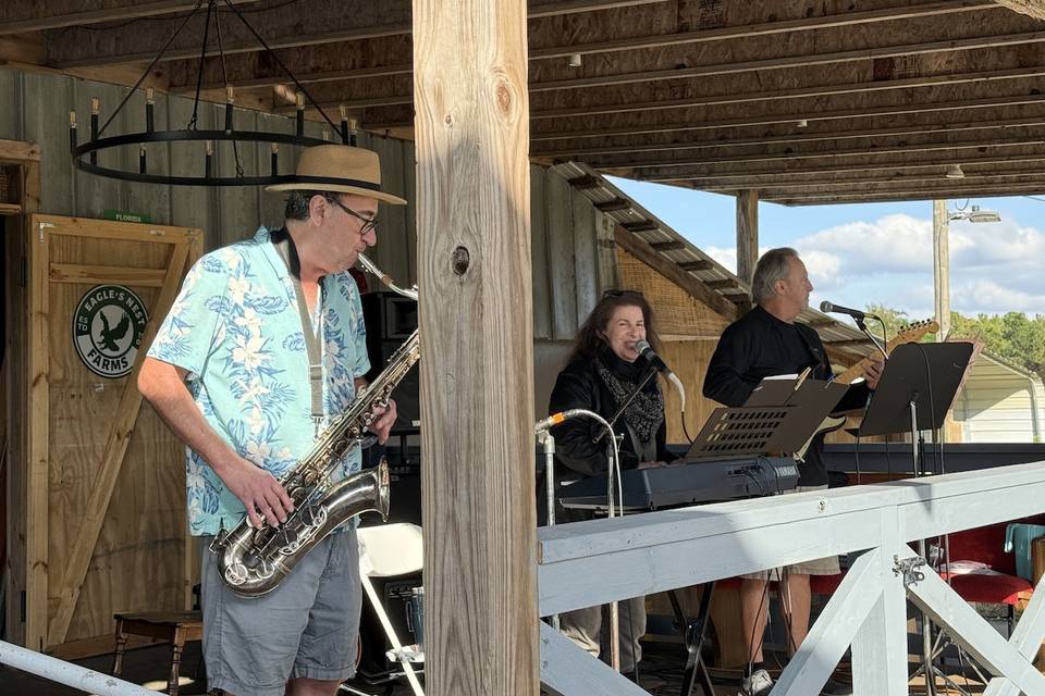 Live music on the porch