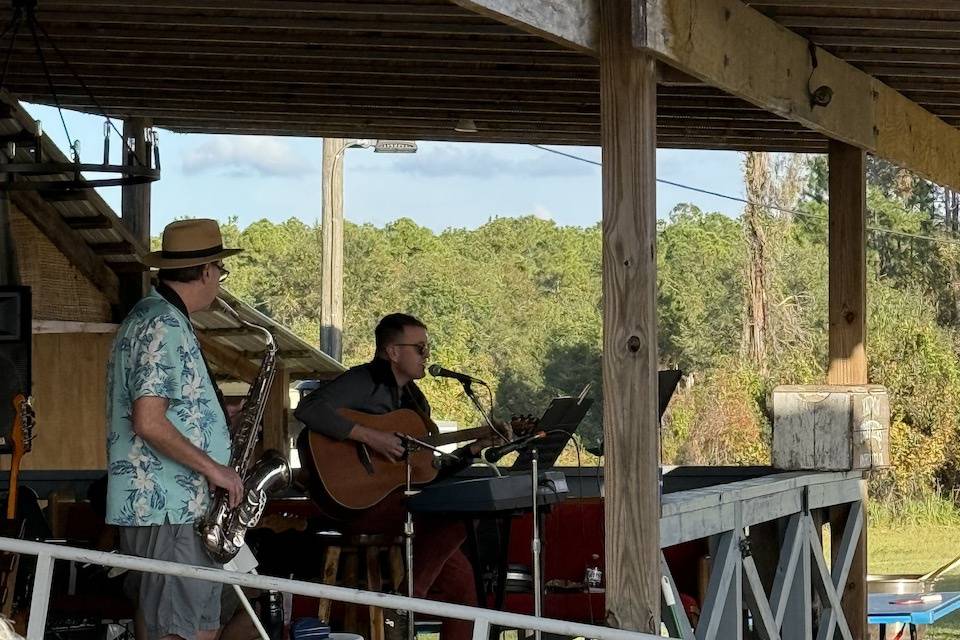 Live music on the porch