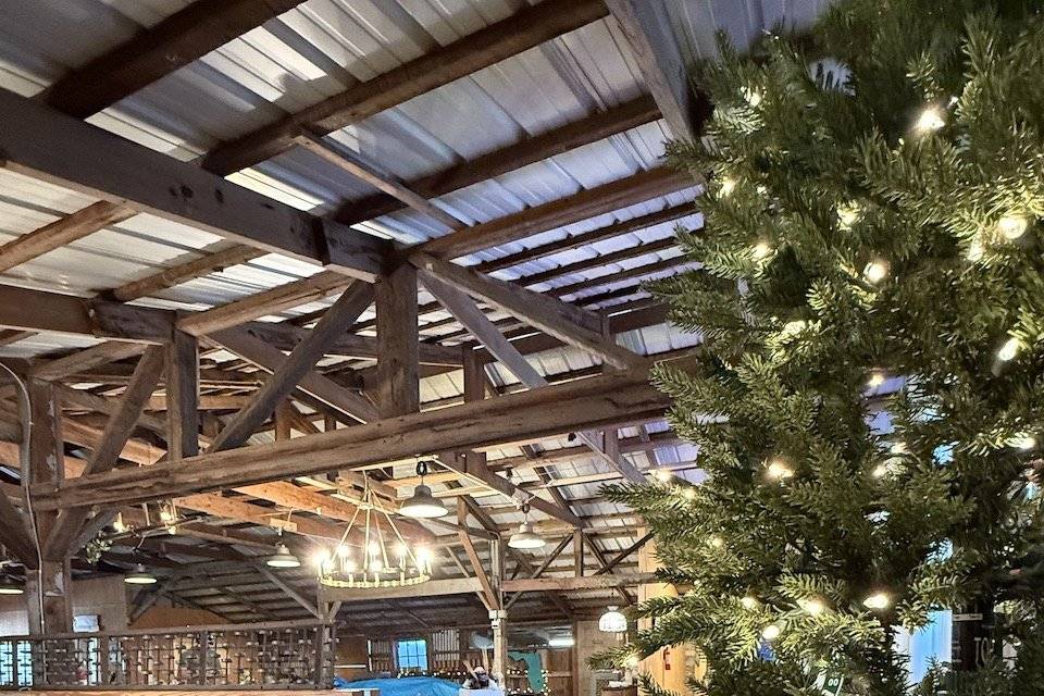 Holiday cheer in the barn