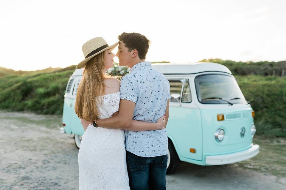 Fort Fisher VW Bus Engagement