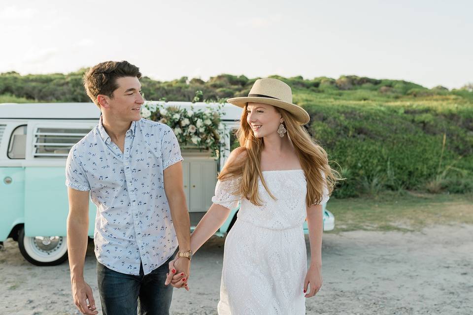 Fort Fisher VW Bus Engagement