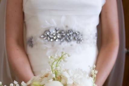 White and pink flowers