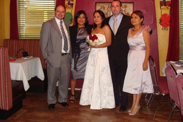 Bridesmaids and groomsmen