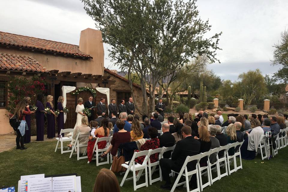 Proving ceremony sound- Superstition Ranch Golf Club