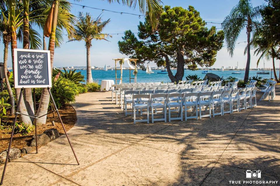 Ceremony setup