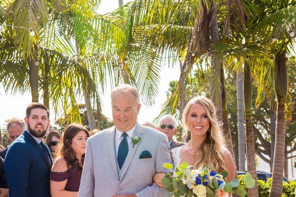 Walking down the aisle