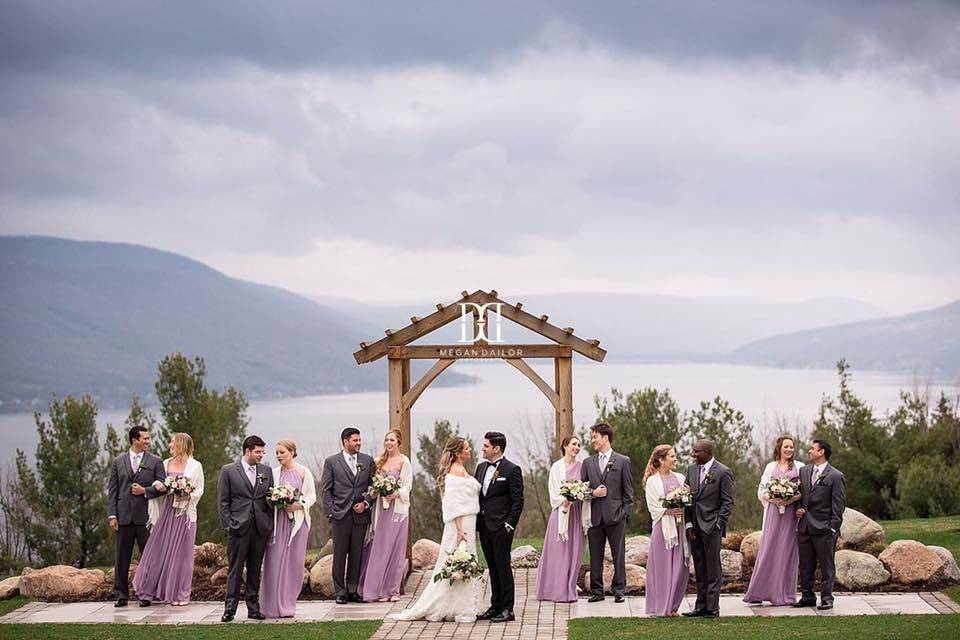 Purple themed wedding