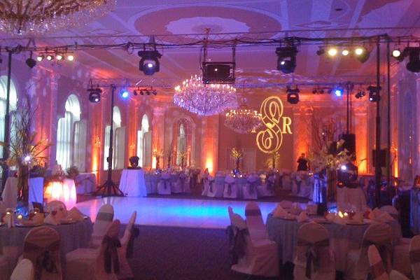 Wedding reception area