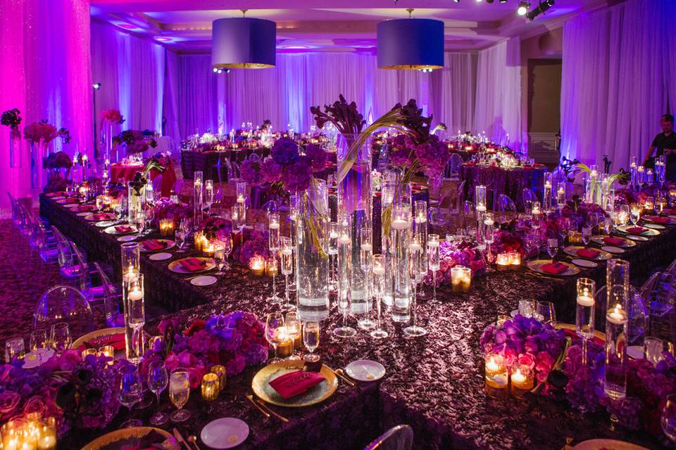 Lavish ballroom reception