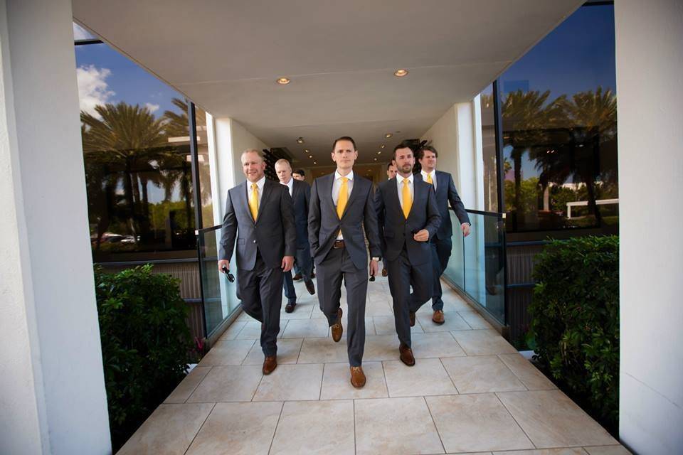 The groom and groomsmen