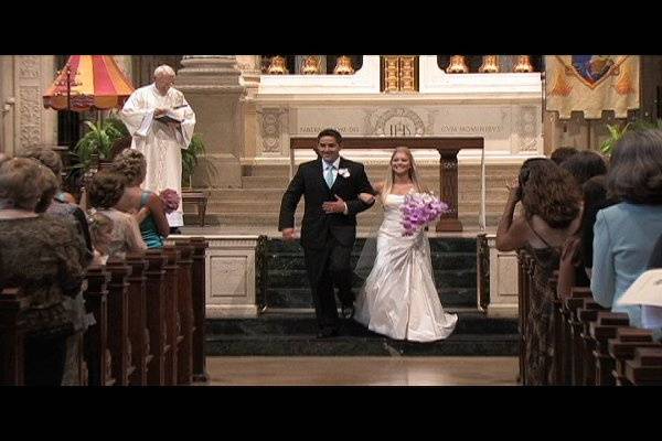 Wedding video produced by Light Beam Productions - Minnesota, at the Basilica of St. Mary in Minneapolis MN