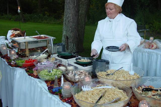 Buffet area