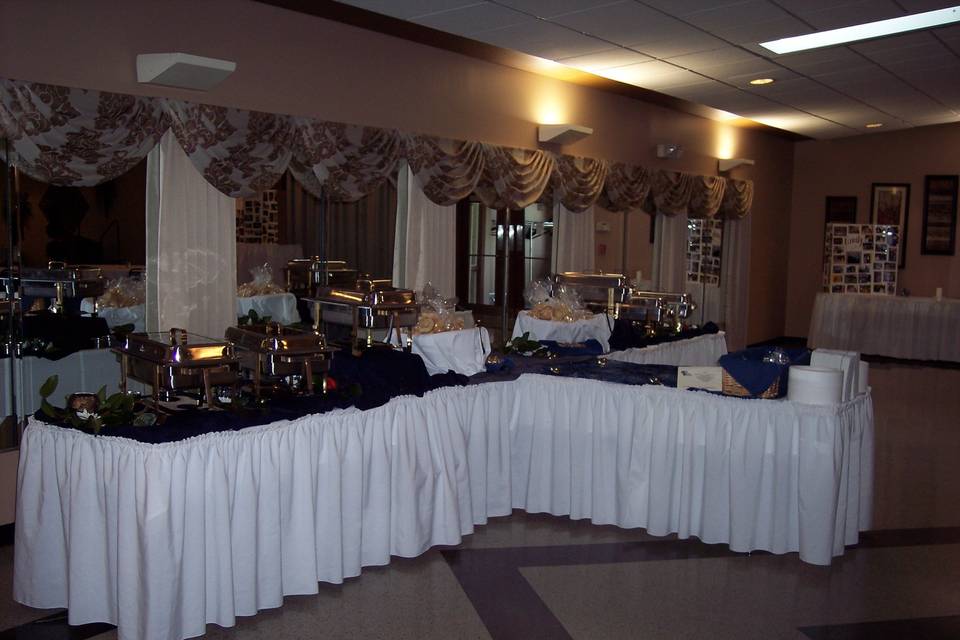 Buffet area