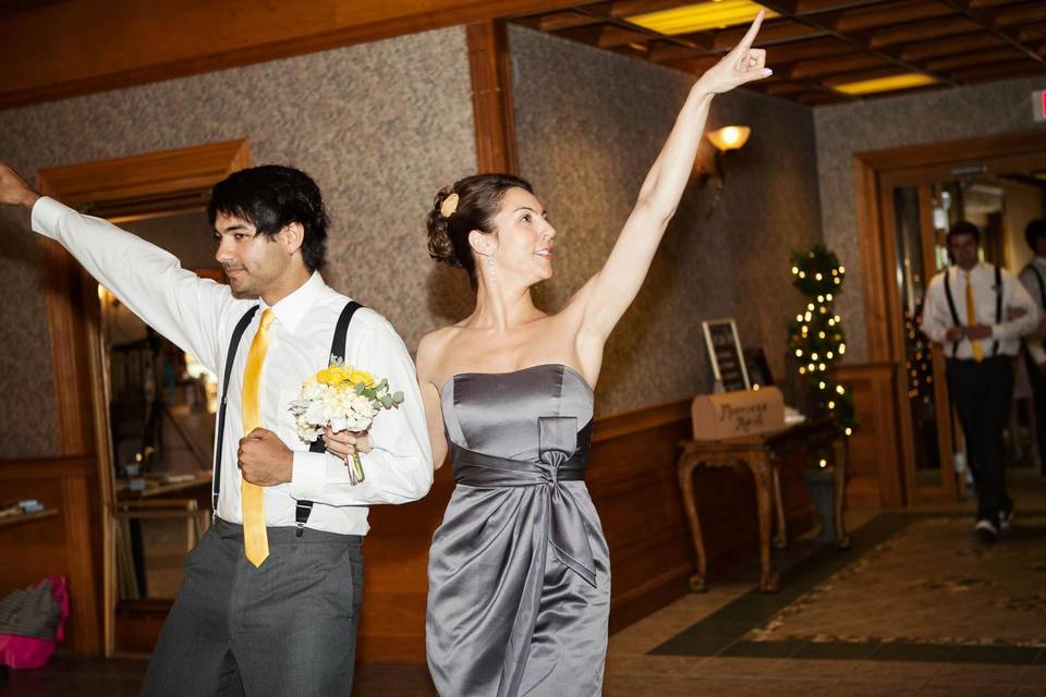 Couple first dance