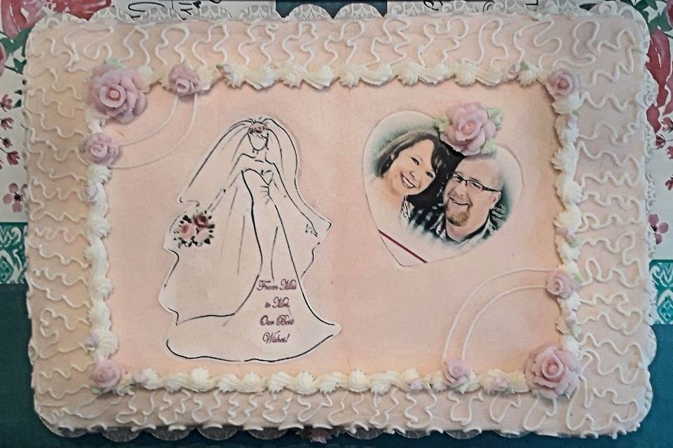 Bridal shower cake