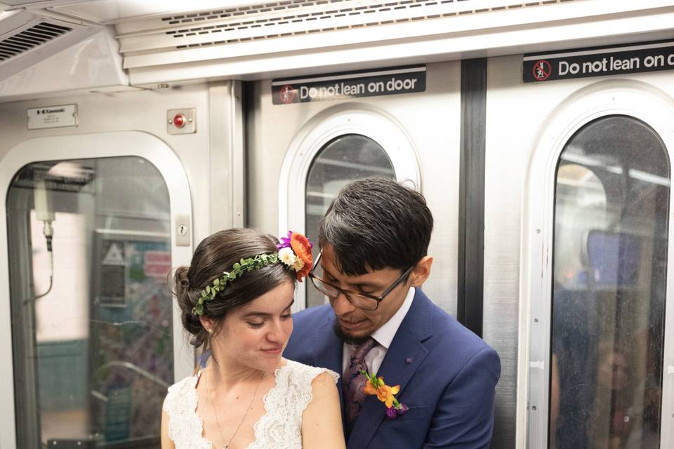 On Subway After Ceremony