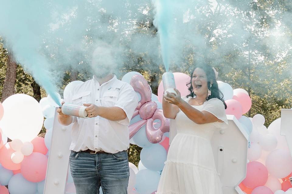 Gender Reveal moment