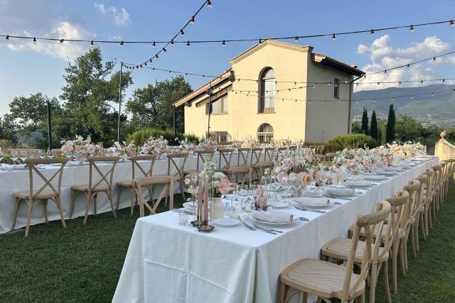 Dinner in the main garden