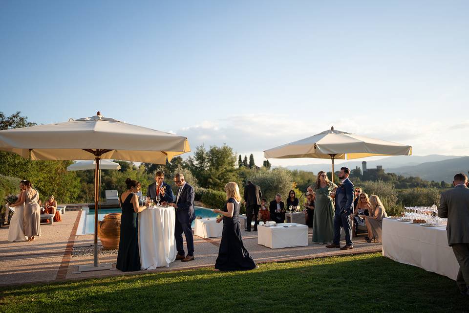 Aperitif by the pool