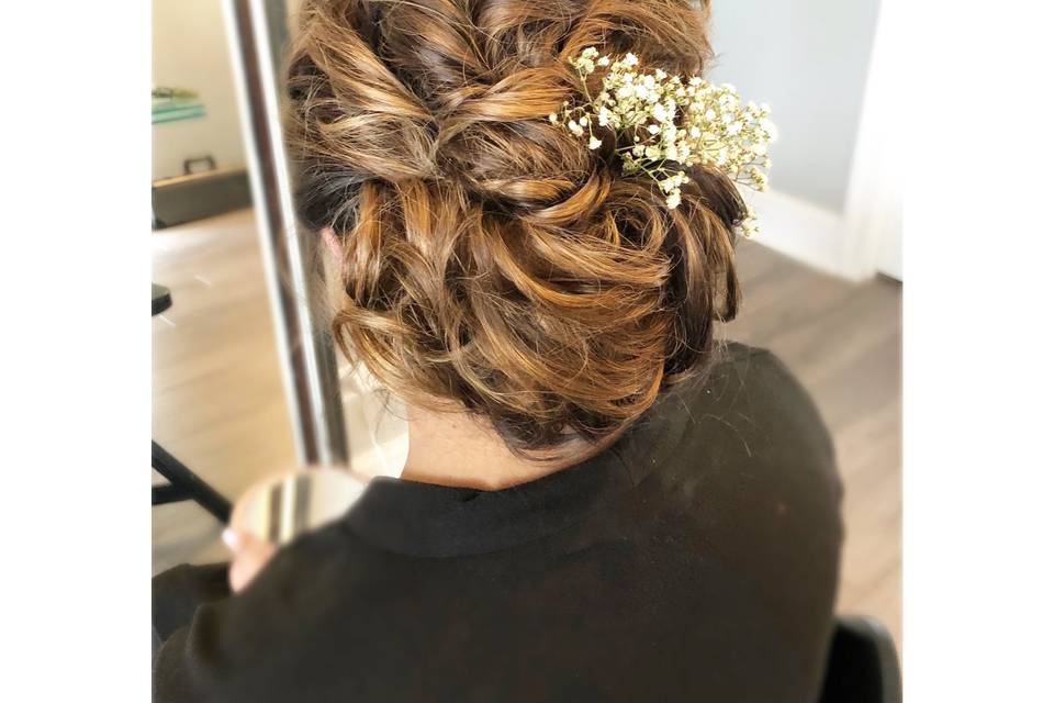 Tousled Boho Updo