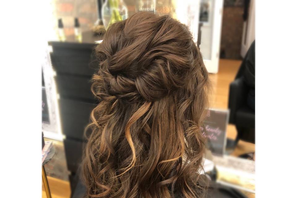 Tousled Half Updo