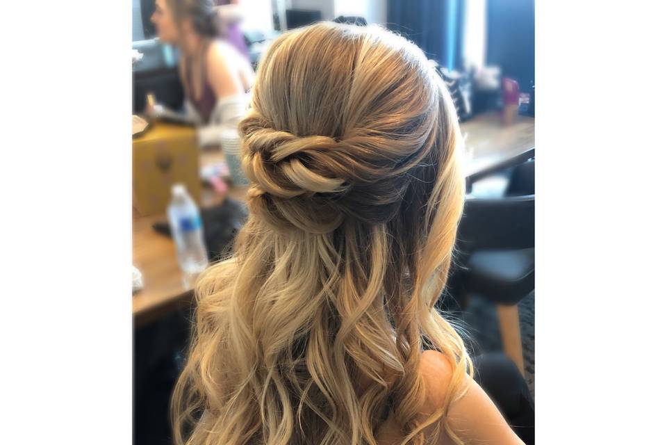Tousled Half Updo