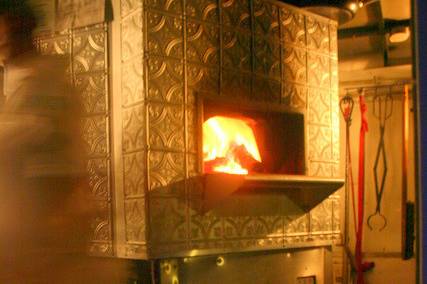 Wood fired oven @ Victoria's Wood Fired Pizza