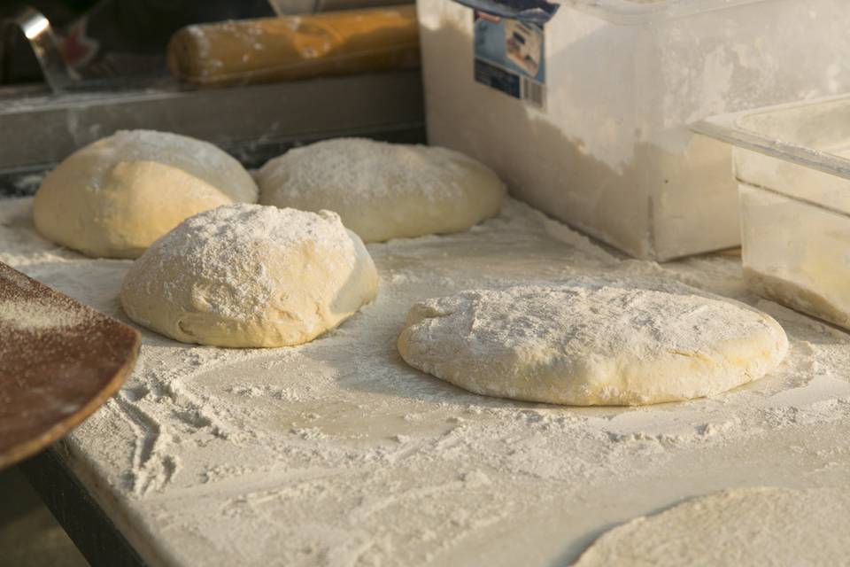 Fresh dough from Victoria's Wood Fired Pizza