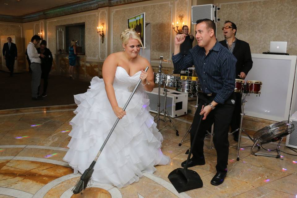 Bride and DJ