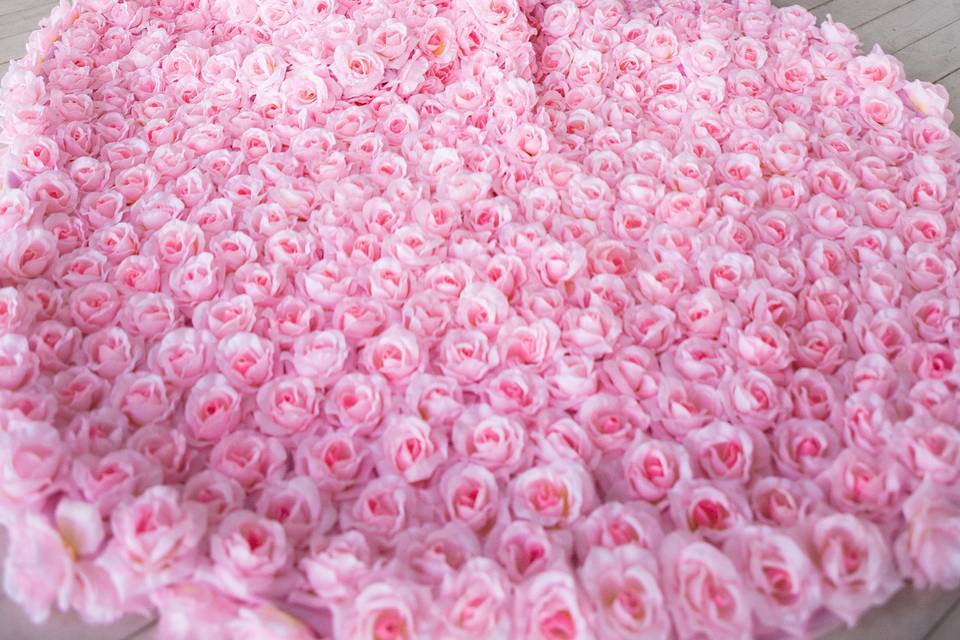 Pink rose gown