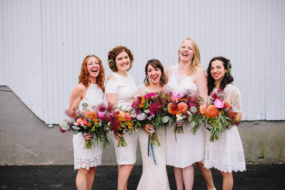 Bride w/ Bridesmaids