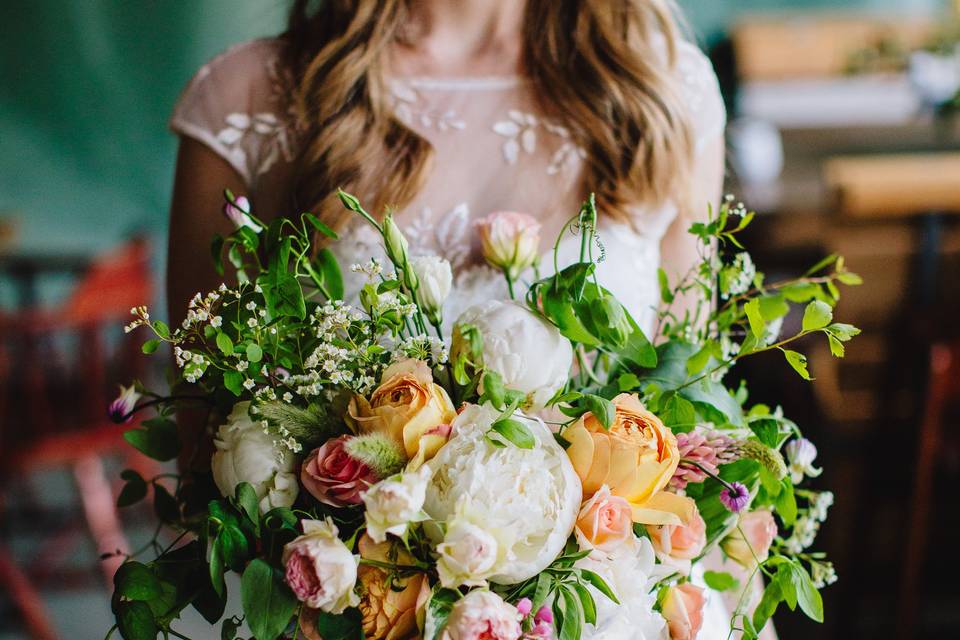 Bride w/ Florals