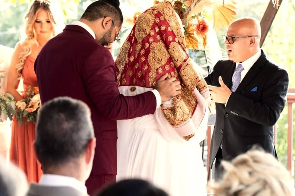 Indo American wedding