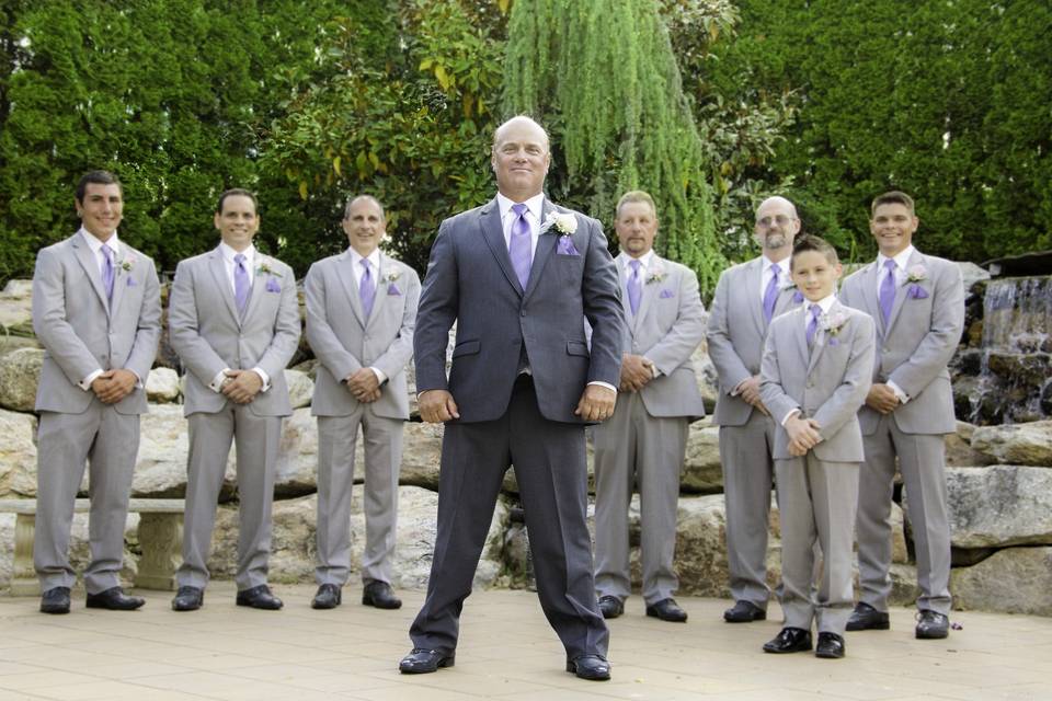 The groom with his groomsmen​