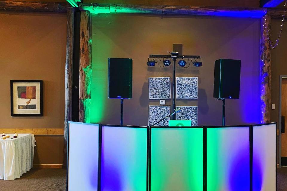 DJ box with lights
