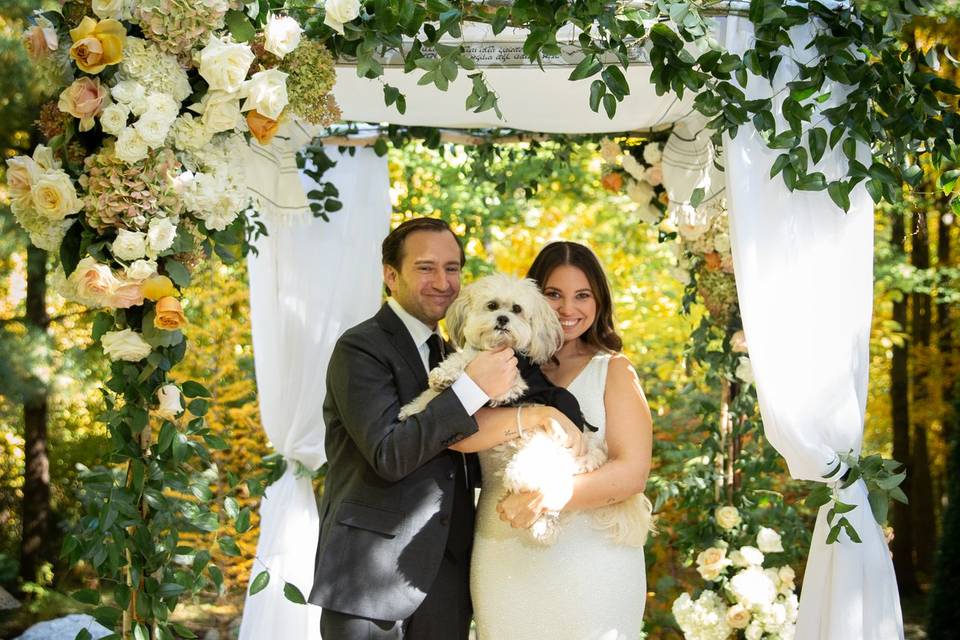 Couple under Chuppah