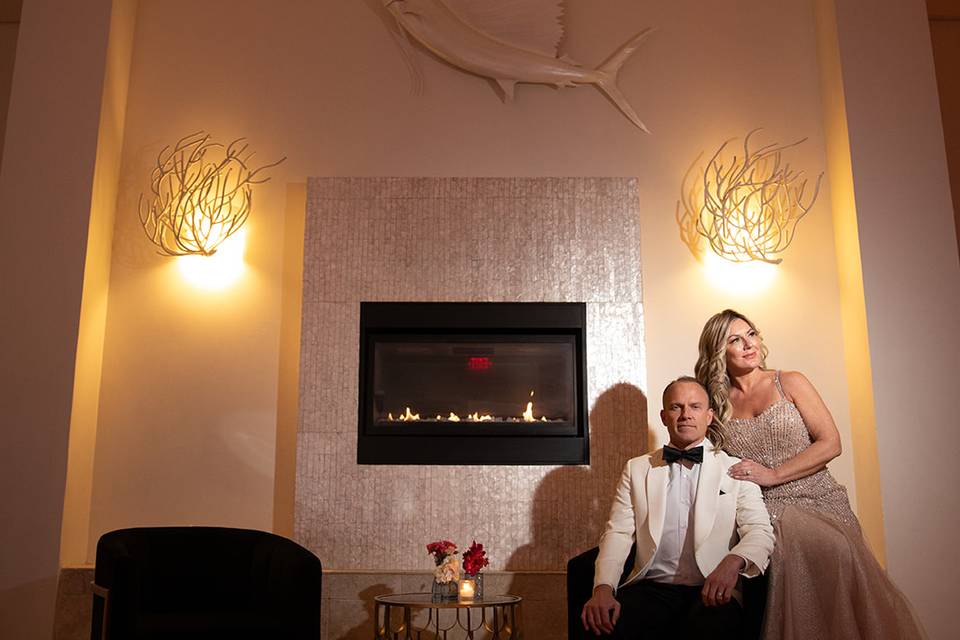Belle mer fireplace