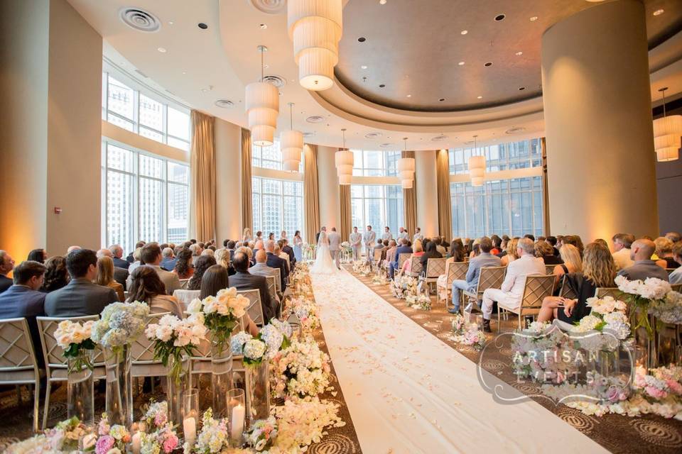 Grand ballroom ceremony