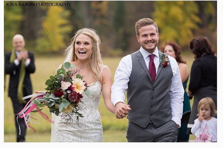 Officiant heading the wedding ceremony