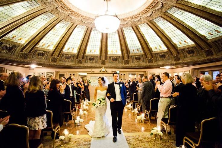 Couple at the altar