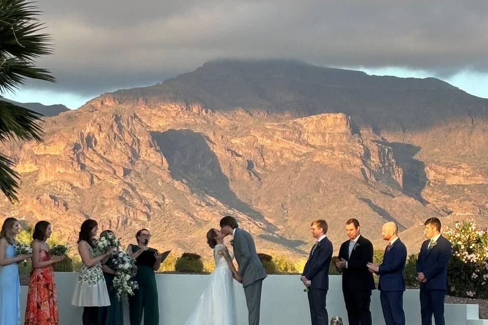 Lower lawn ceremony