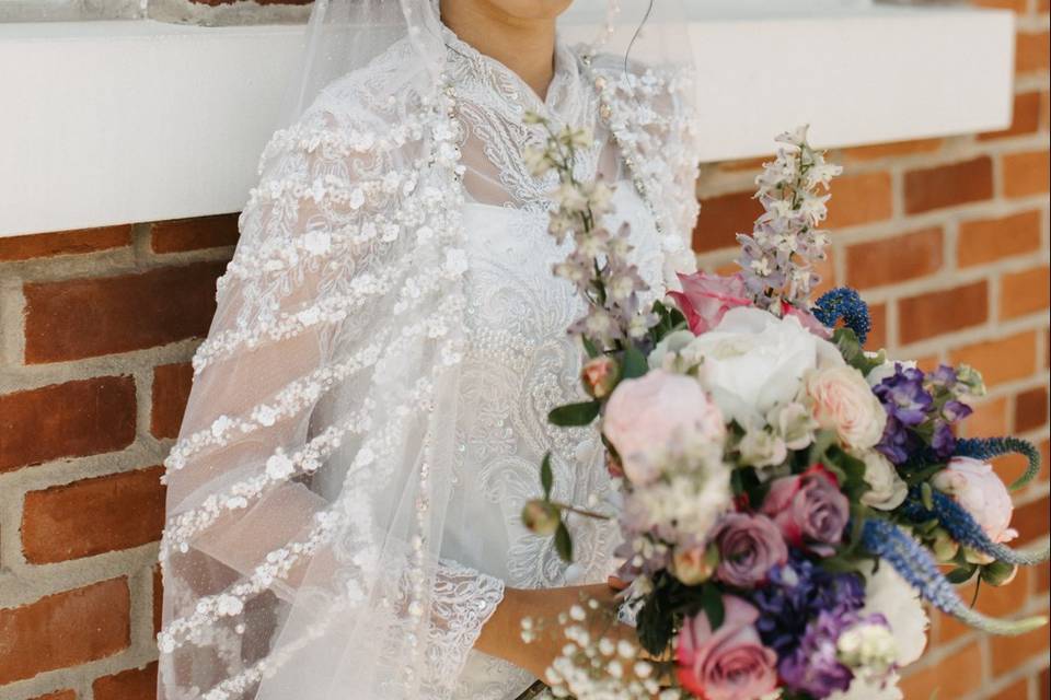 Lush lavender themed bouquet