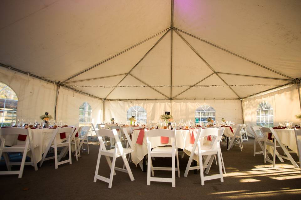Dunham's Bay Tent Reception