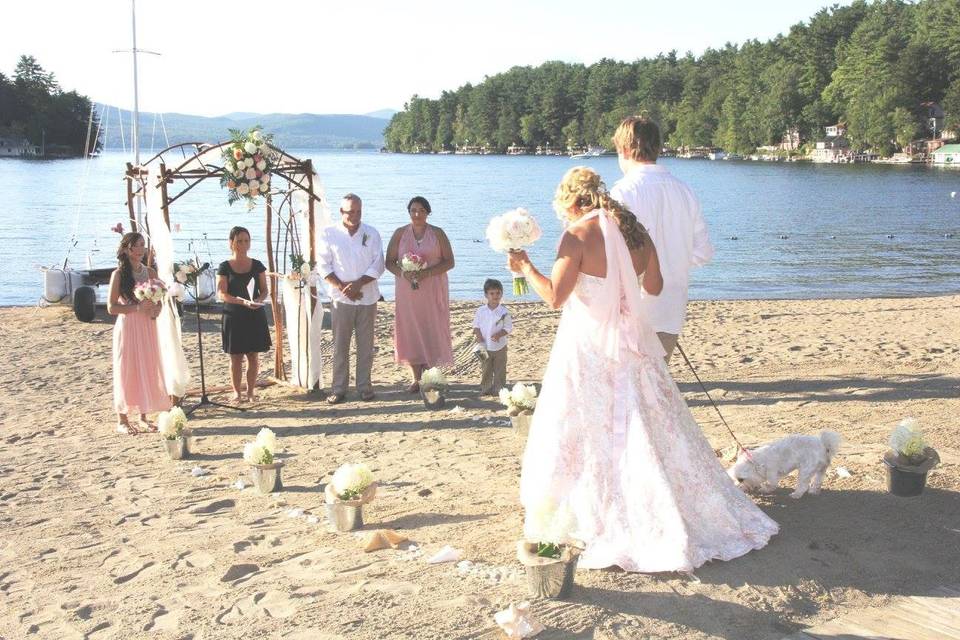 Dunham's Bay Beach Wedding