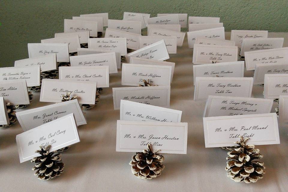 Reception Seating Cards