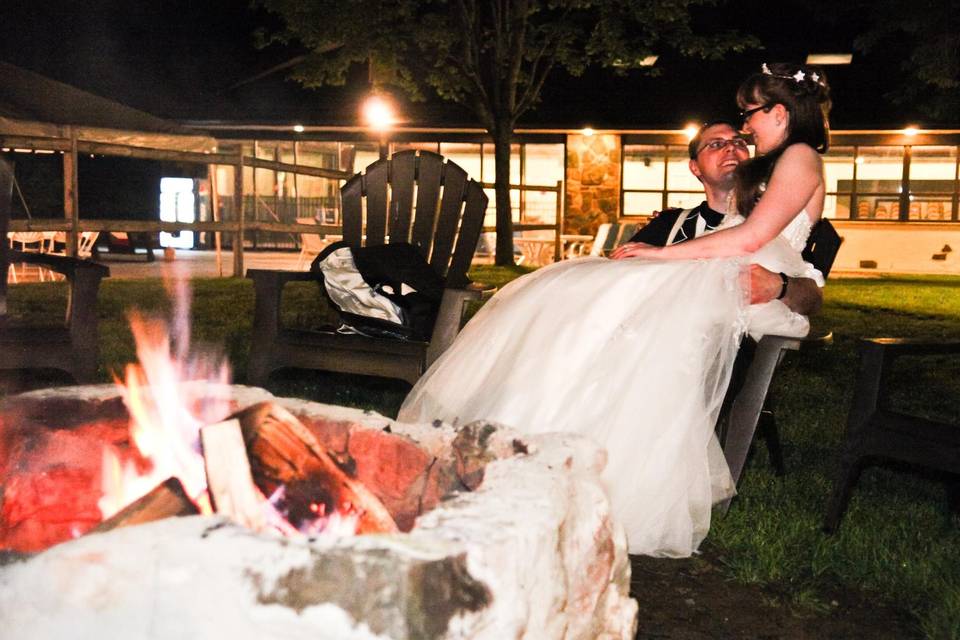 MR & Mrs @ the Fire Pit