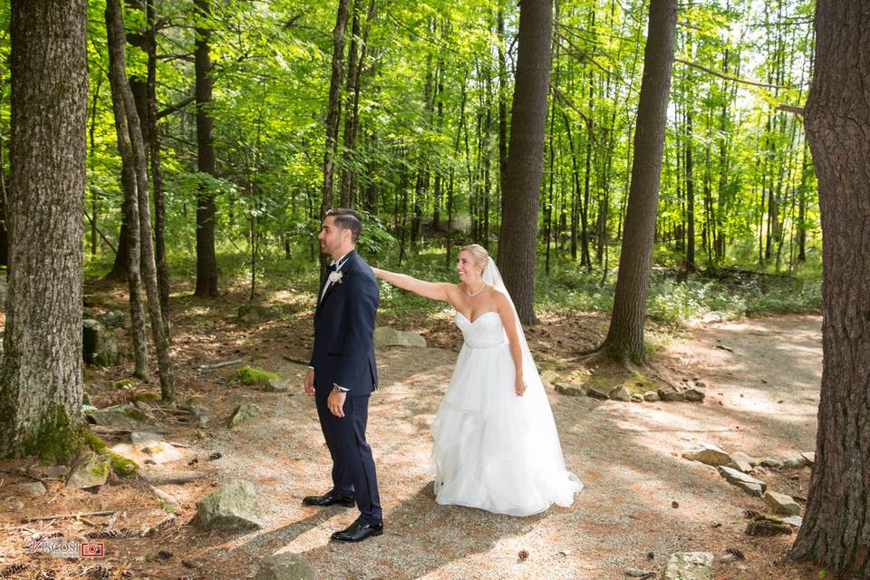 Bride Surprises Groom - Woods